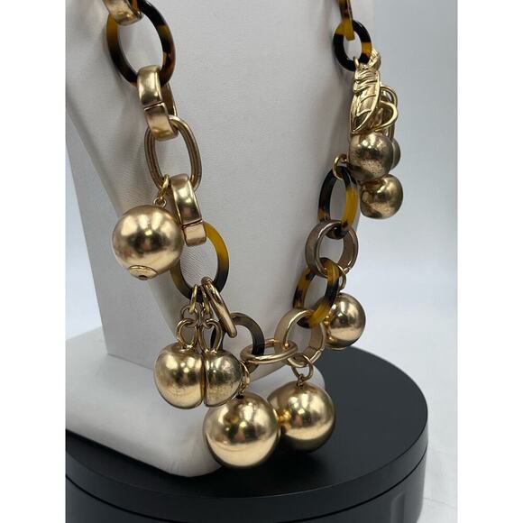 J. Crew Gold and Brown Statement Necklace - Picture 5 of 14